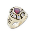 Legendary Series Women's Oval Stone Collegiate Ring